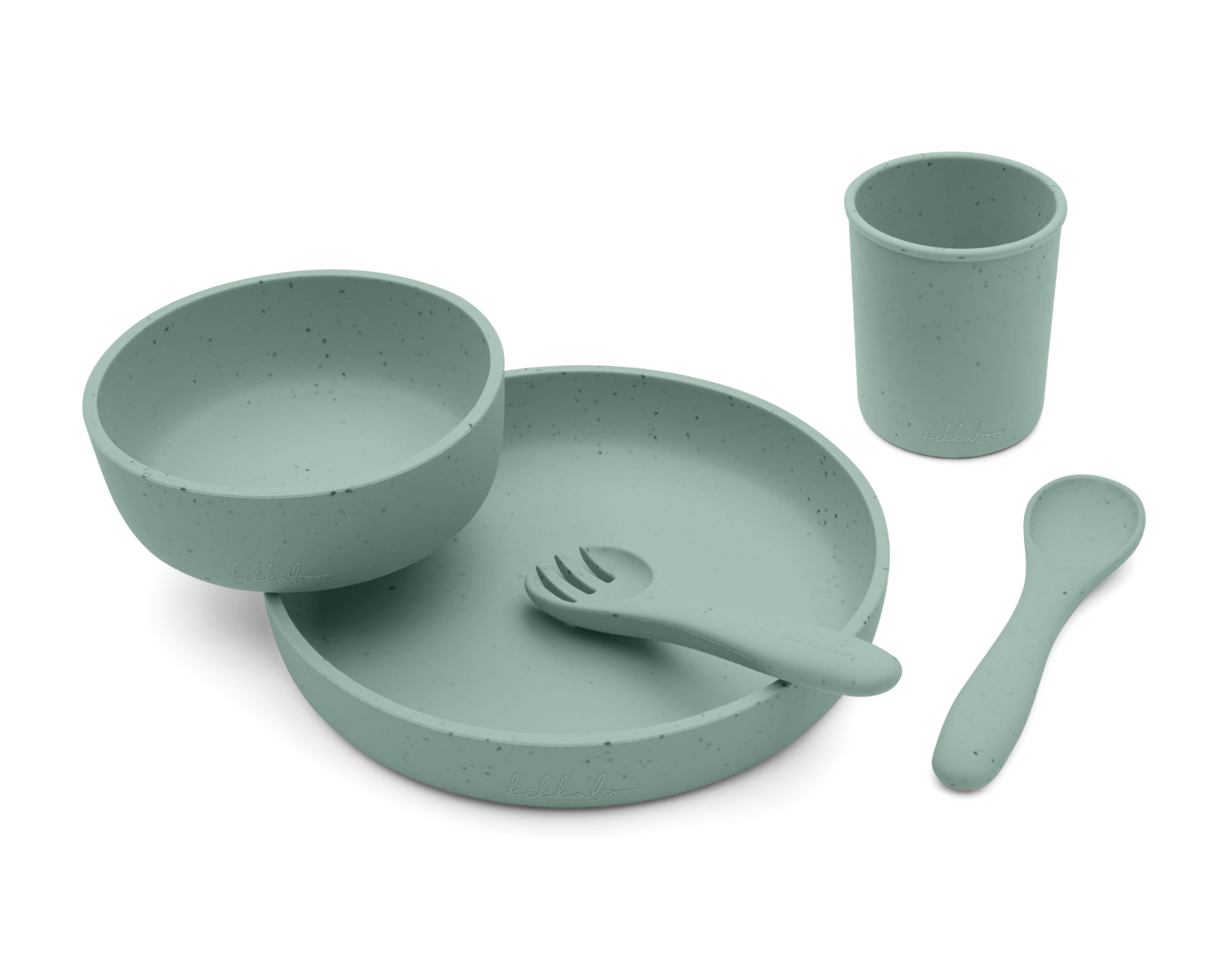 Juego de vajilla 5 uds Platinum Silicone Sage