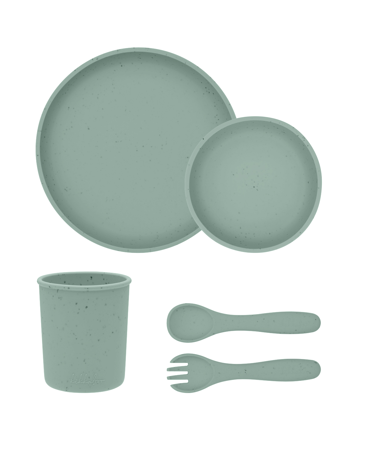 Juego de vajilla 5 uds Platinum Silicone Sage