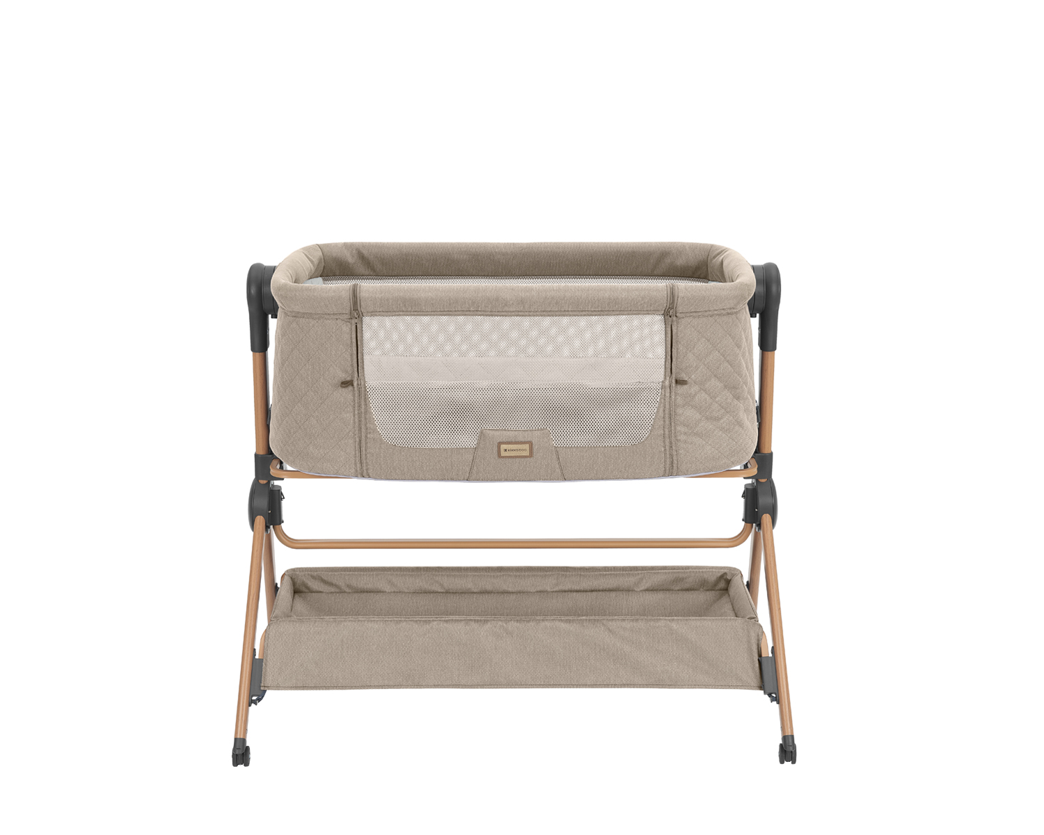 cuna de colecho 2 en 1 + trona sleat me beige de kikkaboo