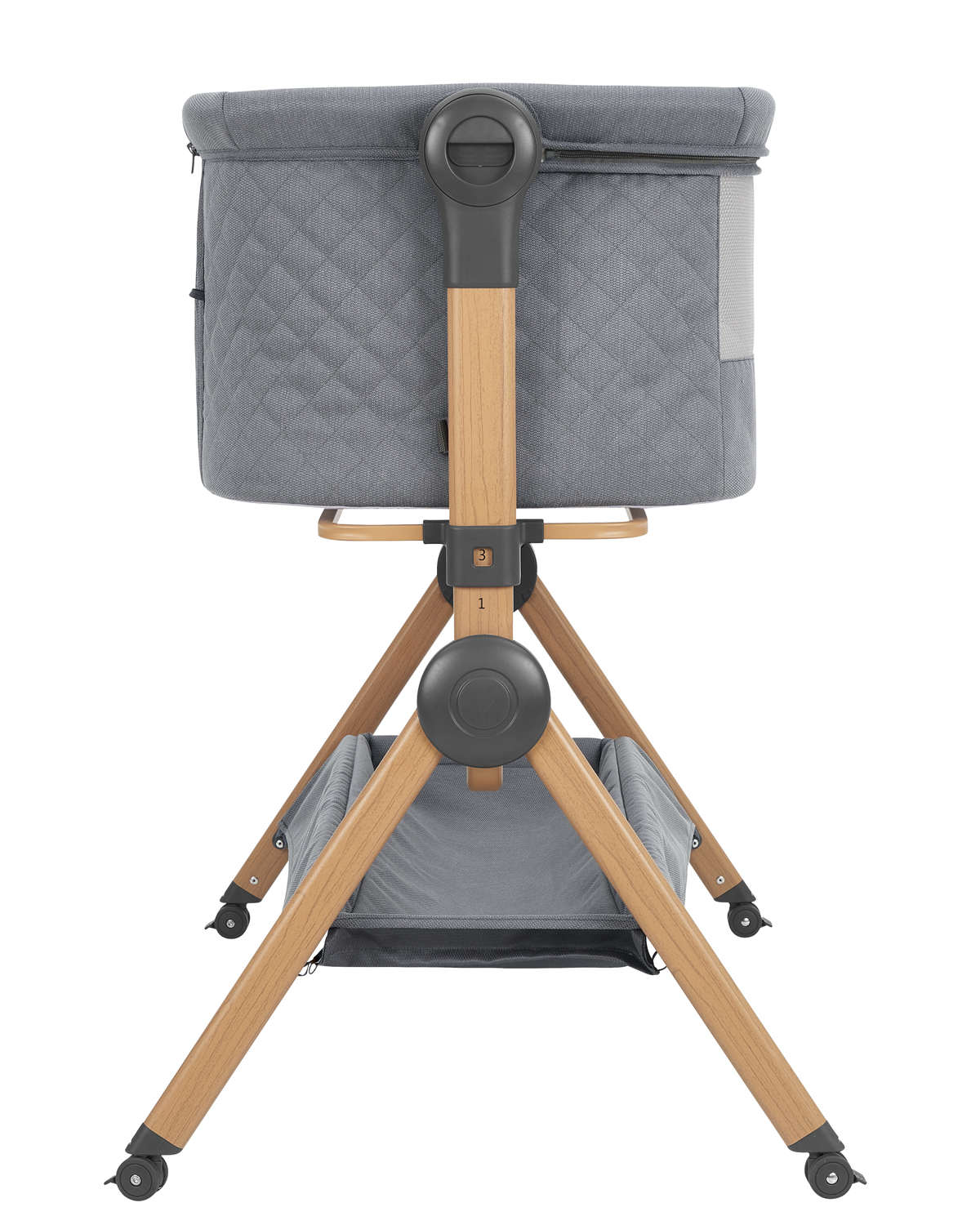 cuna de colecho 2 en 1 + trona sleat me Grey de kikkaboo