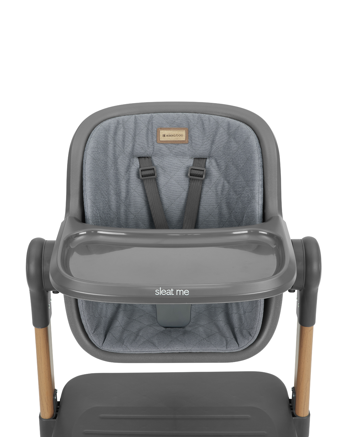 cuna de colecho 2 en 1 + trona sleat me Grey de kikkaboo