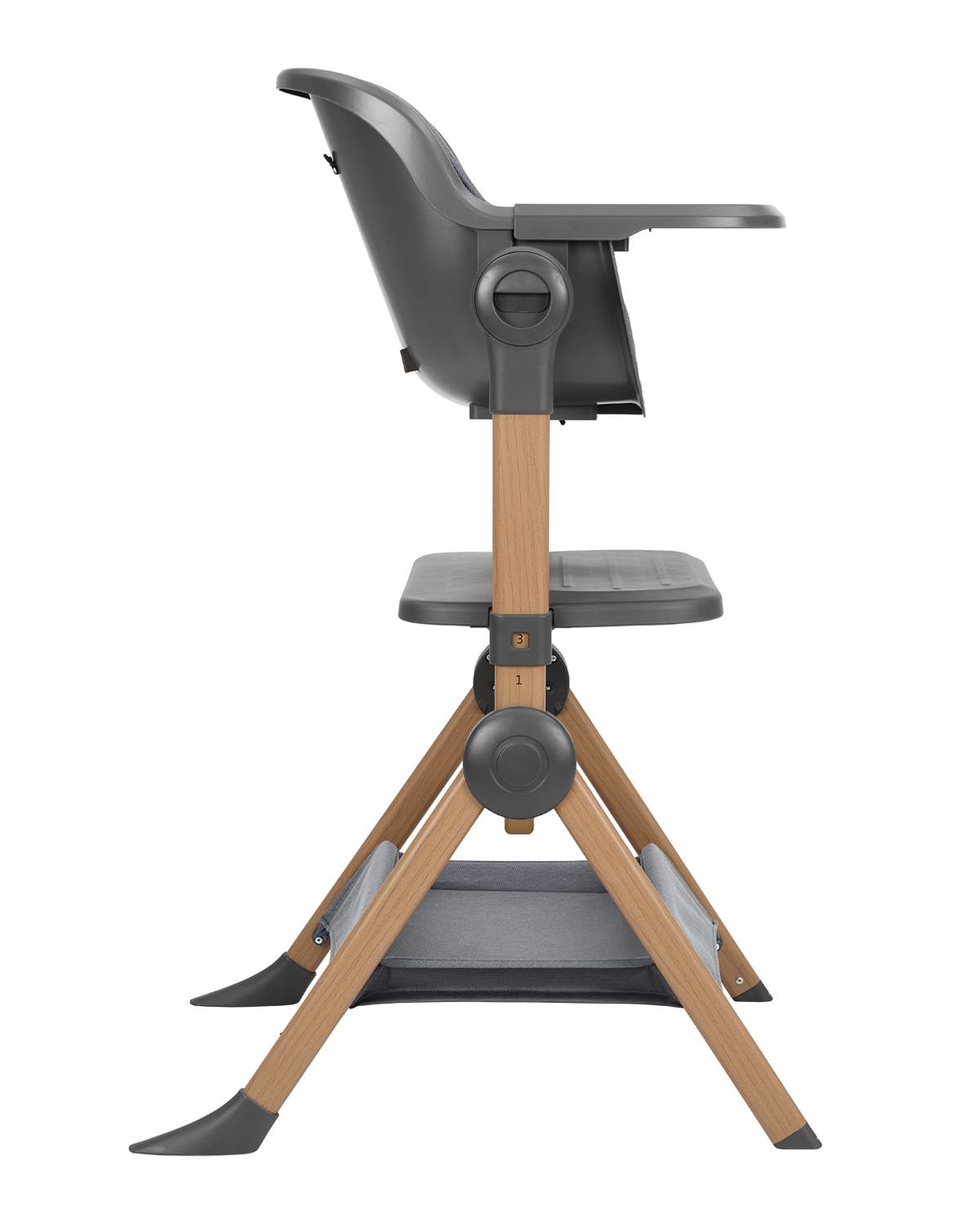 cuna de colecho 2 en 1 + trona sleat me Grey de kikkaboo