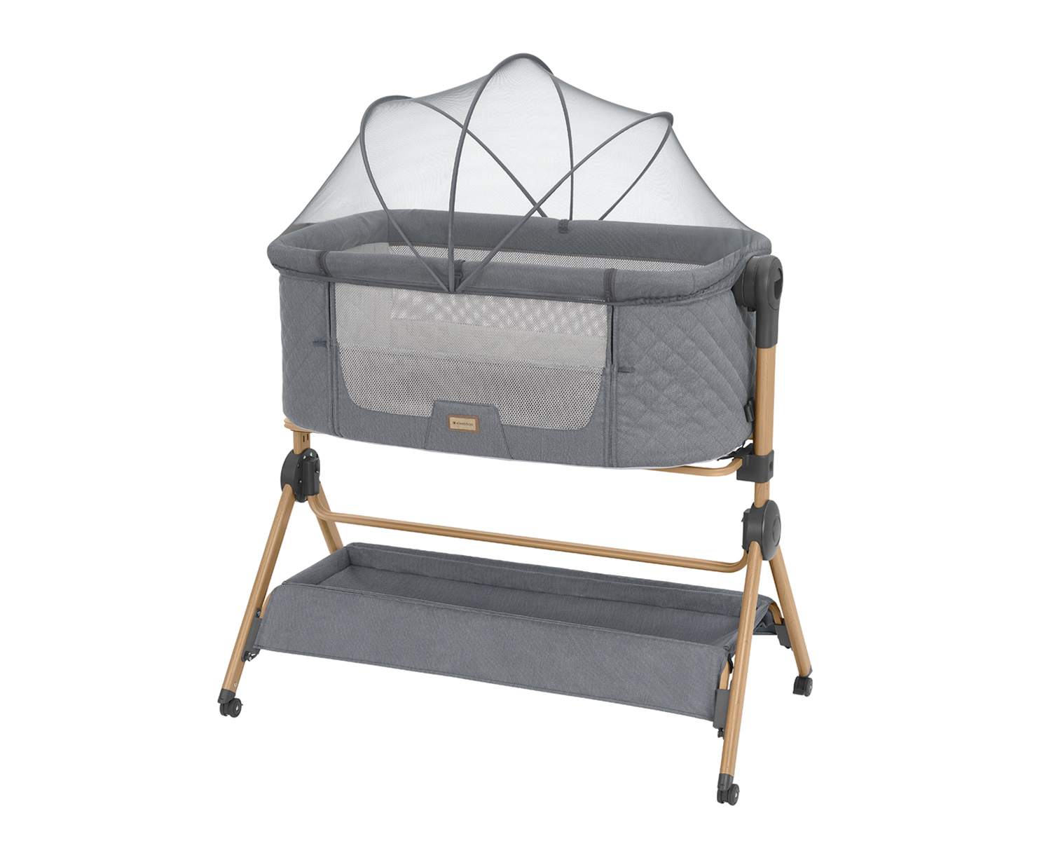 cuna de colecho 2 en 1 + trona sleat me Grey de kikkaboo