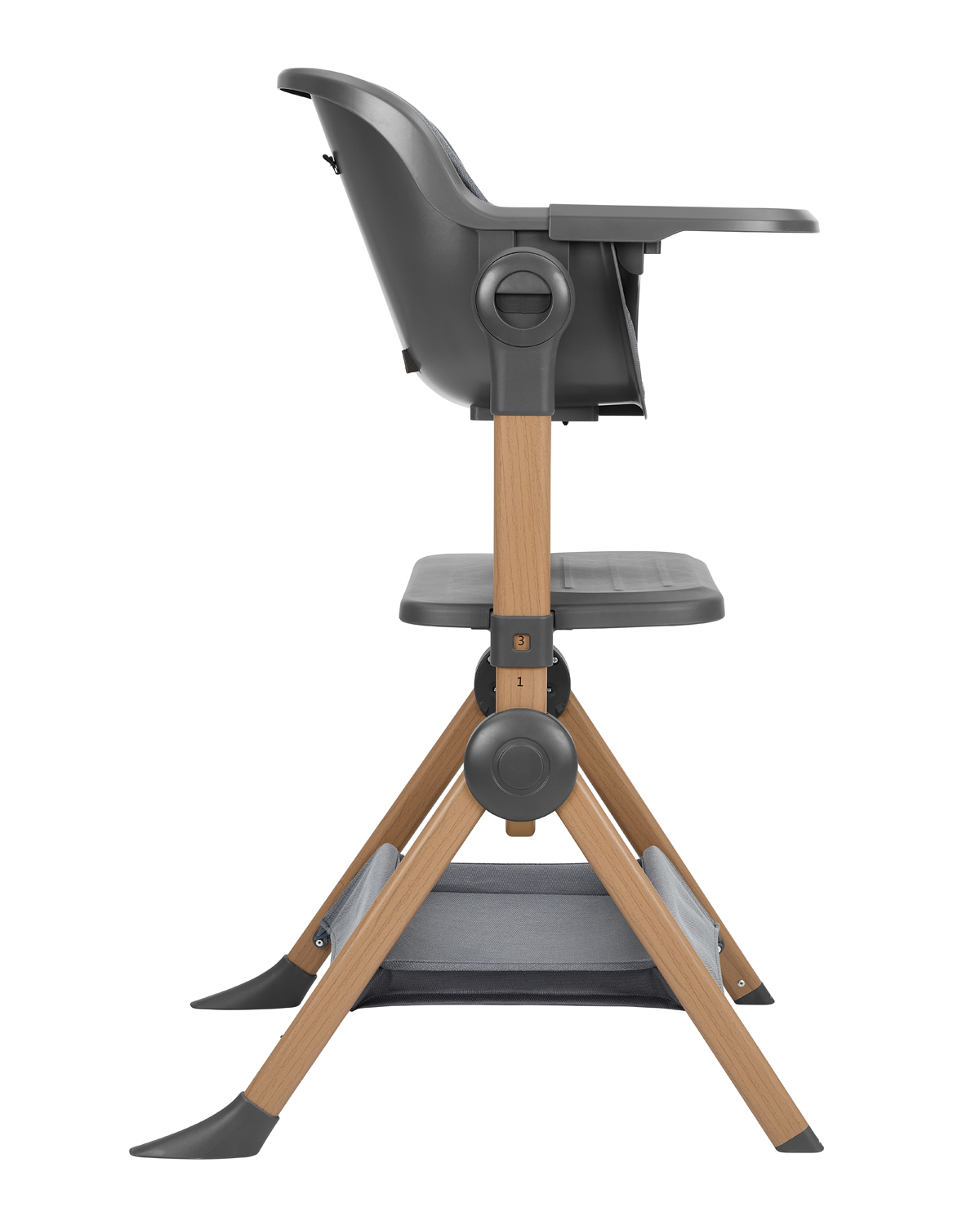 cuna de colecho 2 en 1 + trona sleat me Grey de kikkaboo