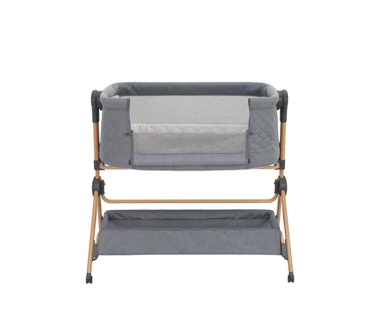 cuna de colecho 2 en 1 + trona sleat me Grey de kikkaboo