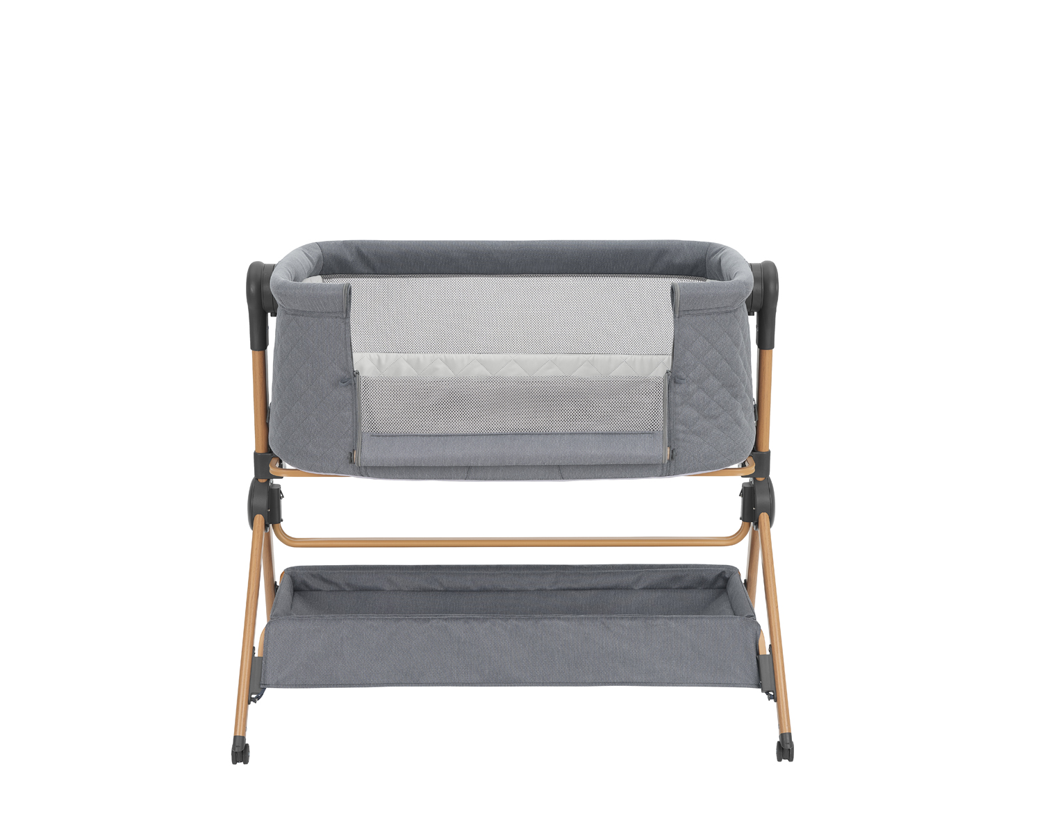 cuna de colecho 2 en 1 + trona sleat me Grey de kikkaboo