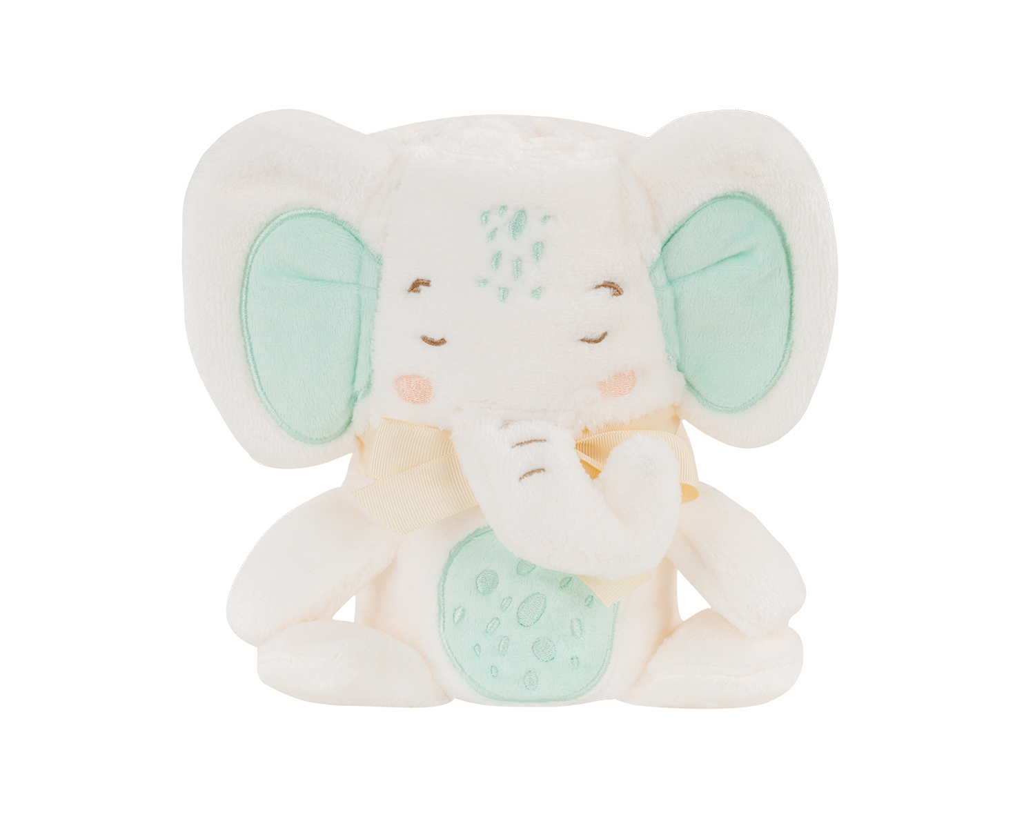 Manta de regalo con bordado 3D Elephant Time