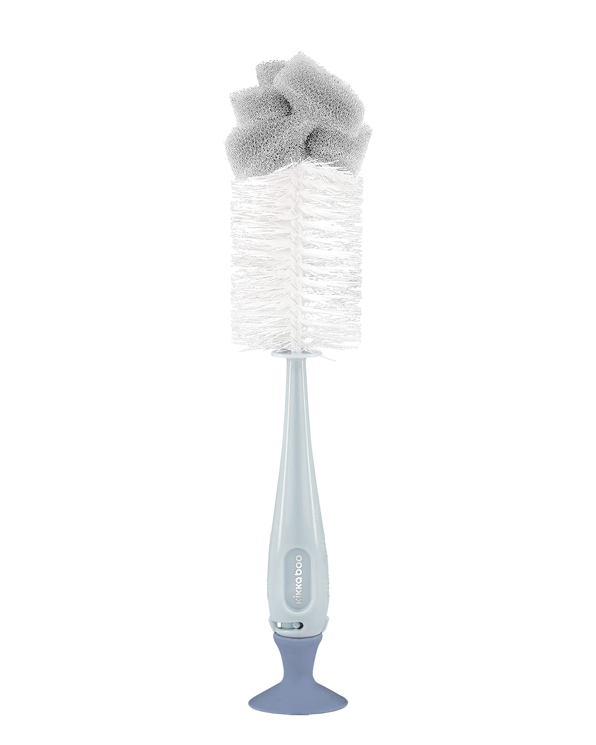 Cepillo para biberones y limpiador de tetinas 2en1 Azul