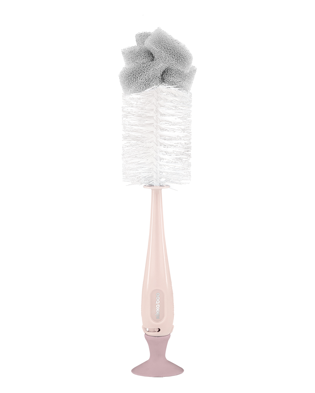 Cepillo para biberones y limpiador de tetinas 2en1 Rosa