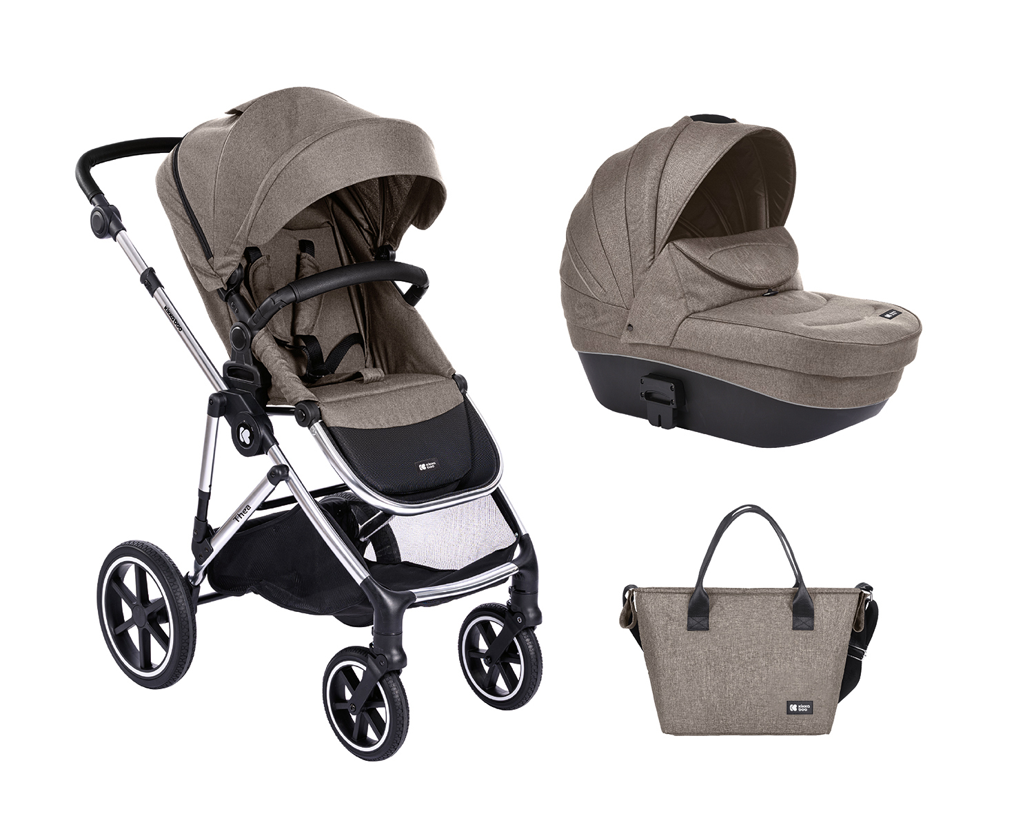 Carrito de bebé 2en1 con capazo rígido Thea Beige