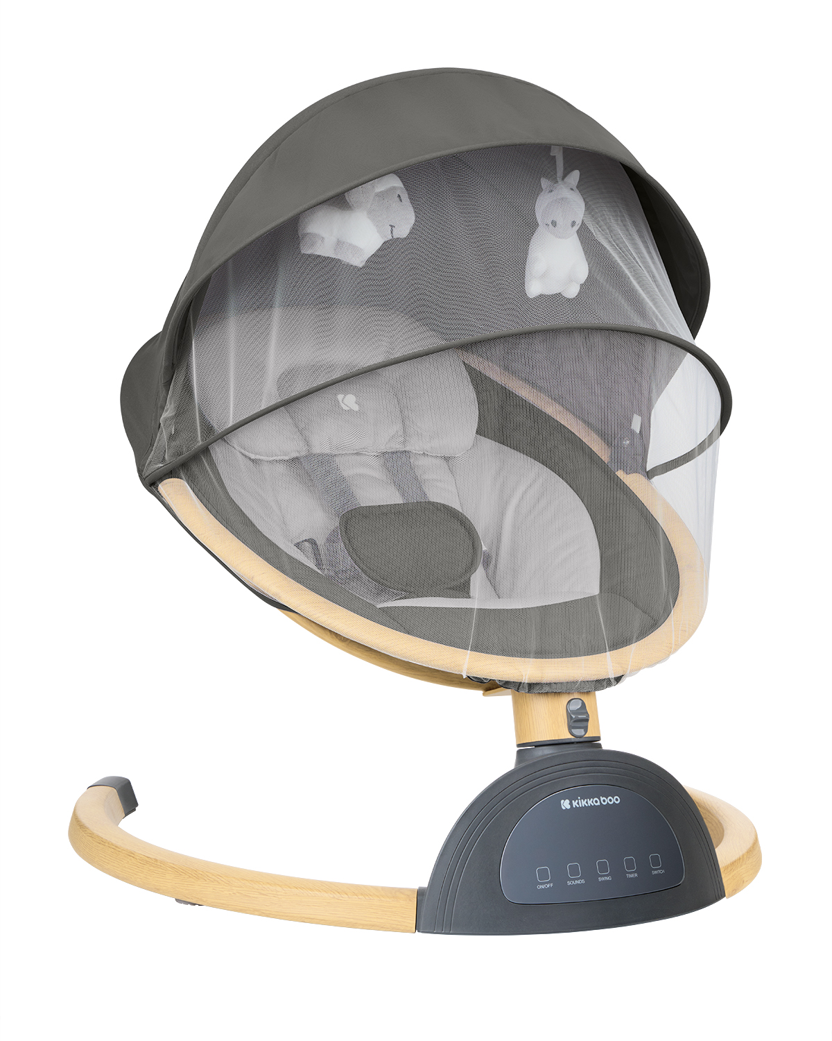 Columpio eléctrico de lado a lado Ashlee Gris Oscuro 2025
