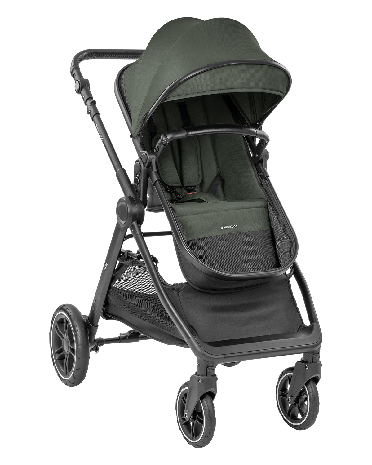 Carrito de bebé 3en1 con capazo Ava Verde Militar