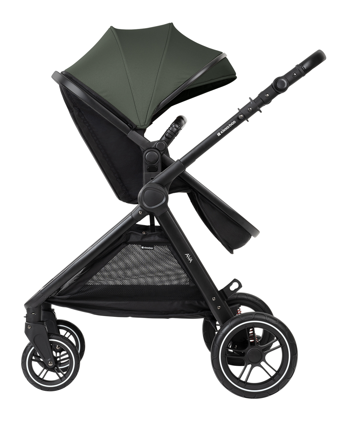 Carrito de bebé 3en1 con capazo Ava Verde Militar
