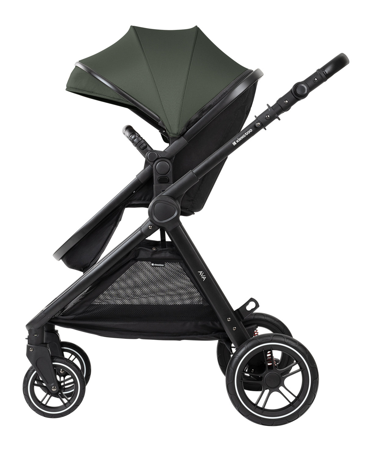 Carrito de bebé 3en1 con capazo Ava Verde Militar
