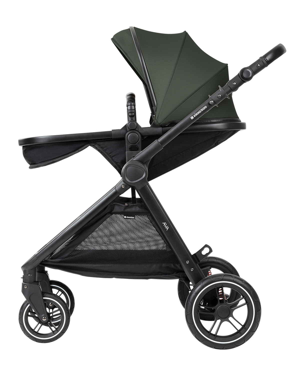 Carrito de bebé 3en1 con capazo Ava Verde Militar