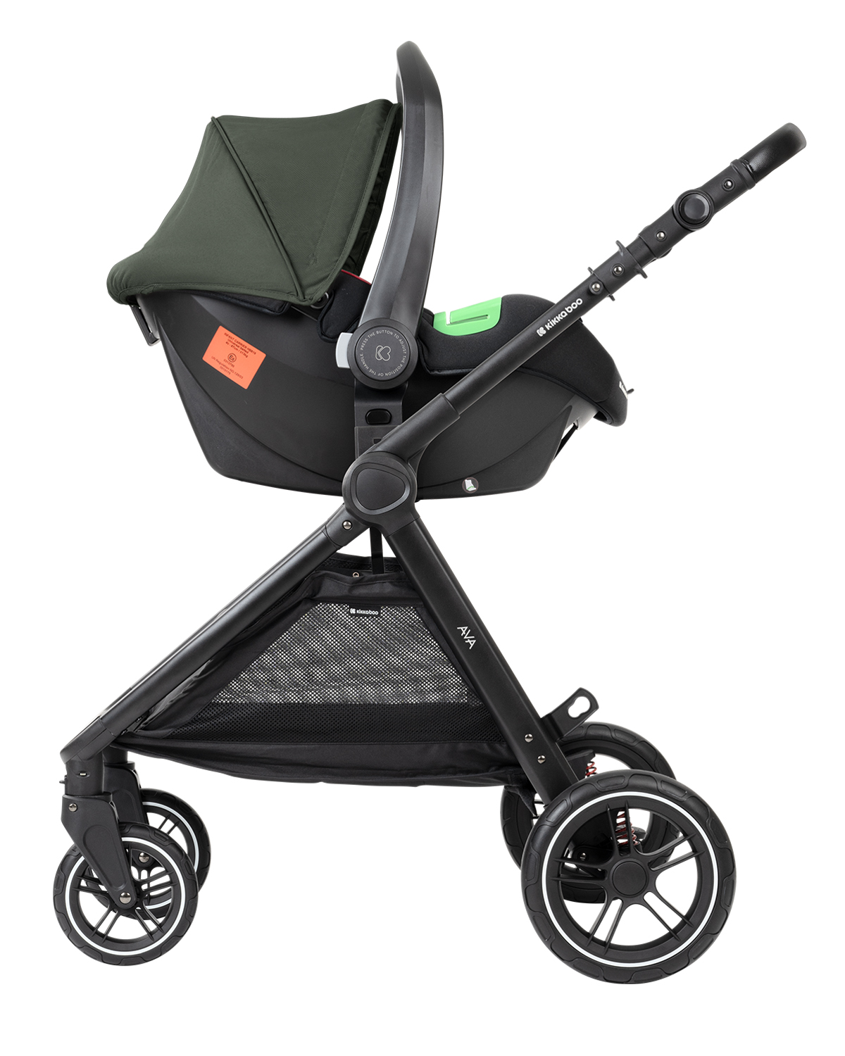 Carrito de bebé 3en1 con capazo Ava Verde Militar