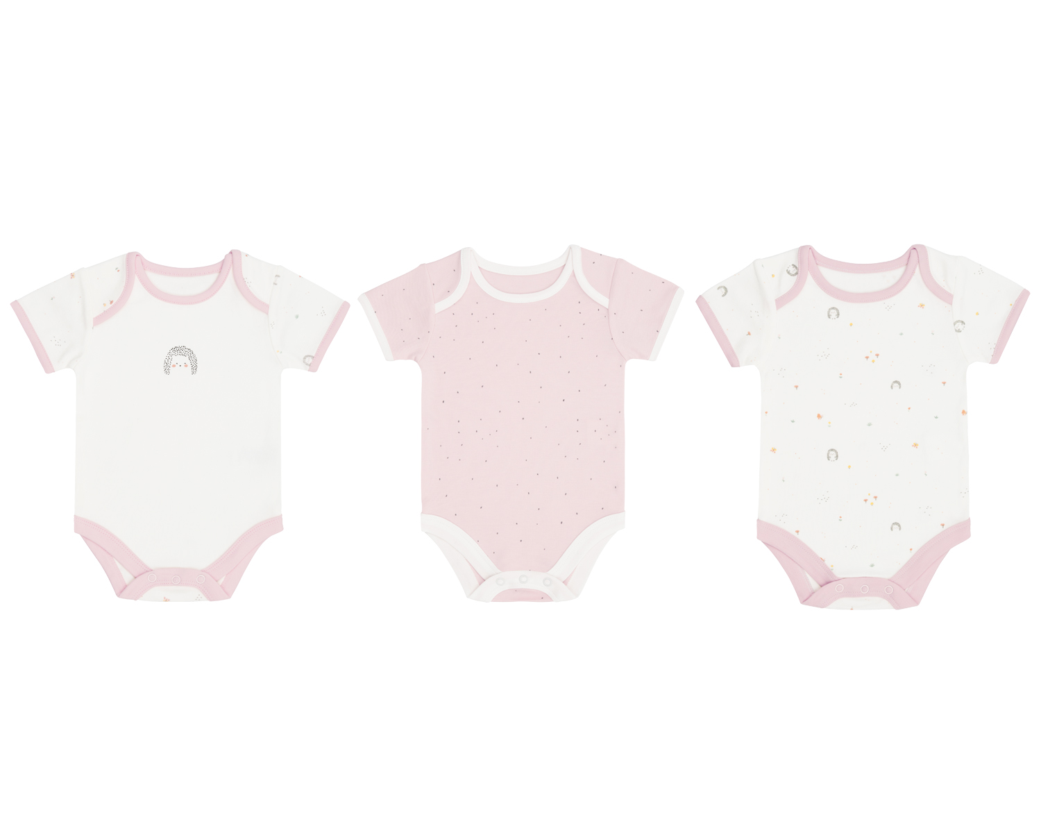 Juego de bodies para bebé 3 uds. Hedge-hugs