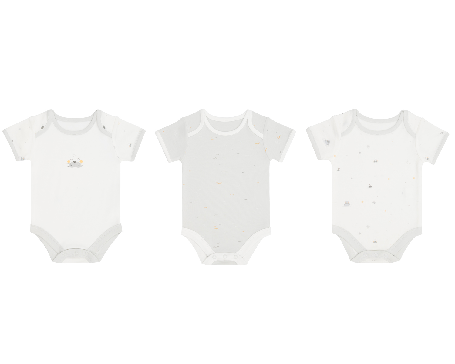 Juego de bodies para bebé 3 uds Seally Me