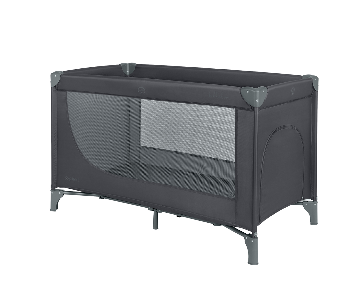 Cuna de bebé de 1 nivel So Gifted Negro 2026