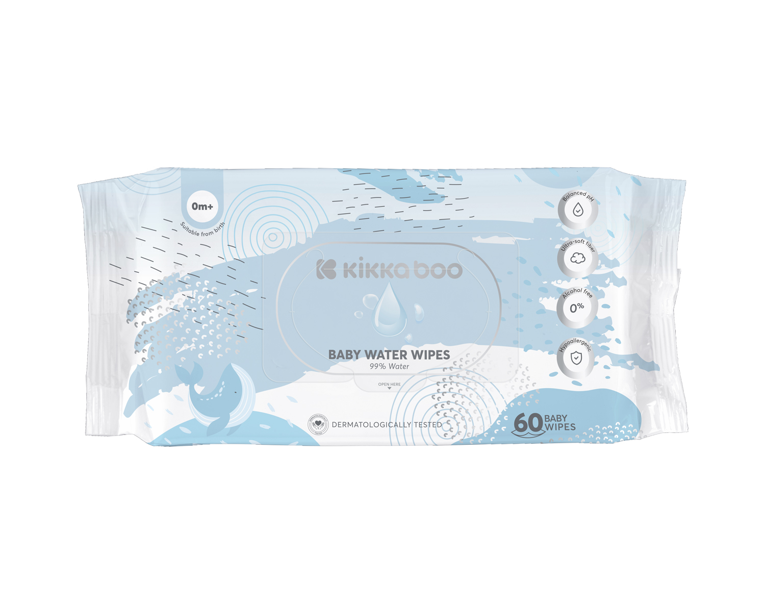Toallitas húmedas 99% Agua 60uds