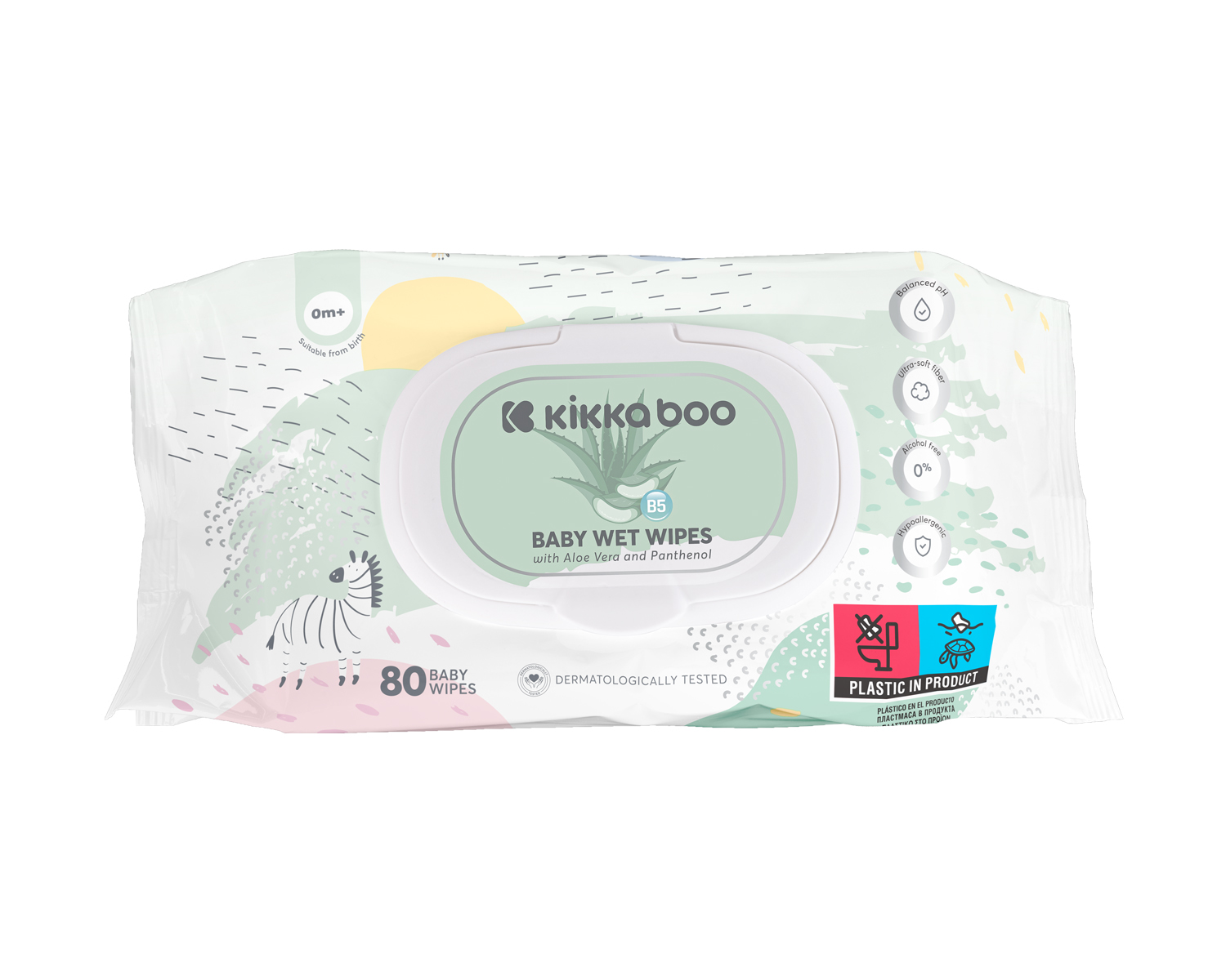 Toallitas húmedas Aloe Vera & Panthenol 80uds con tapa 
