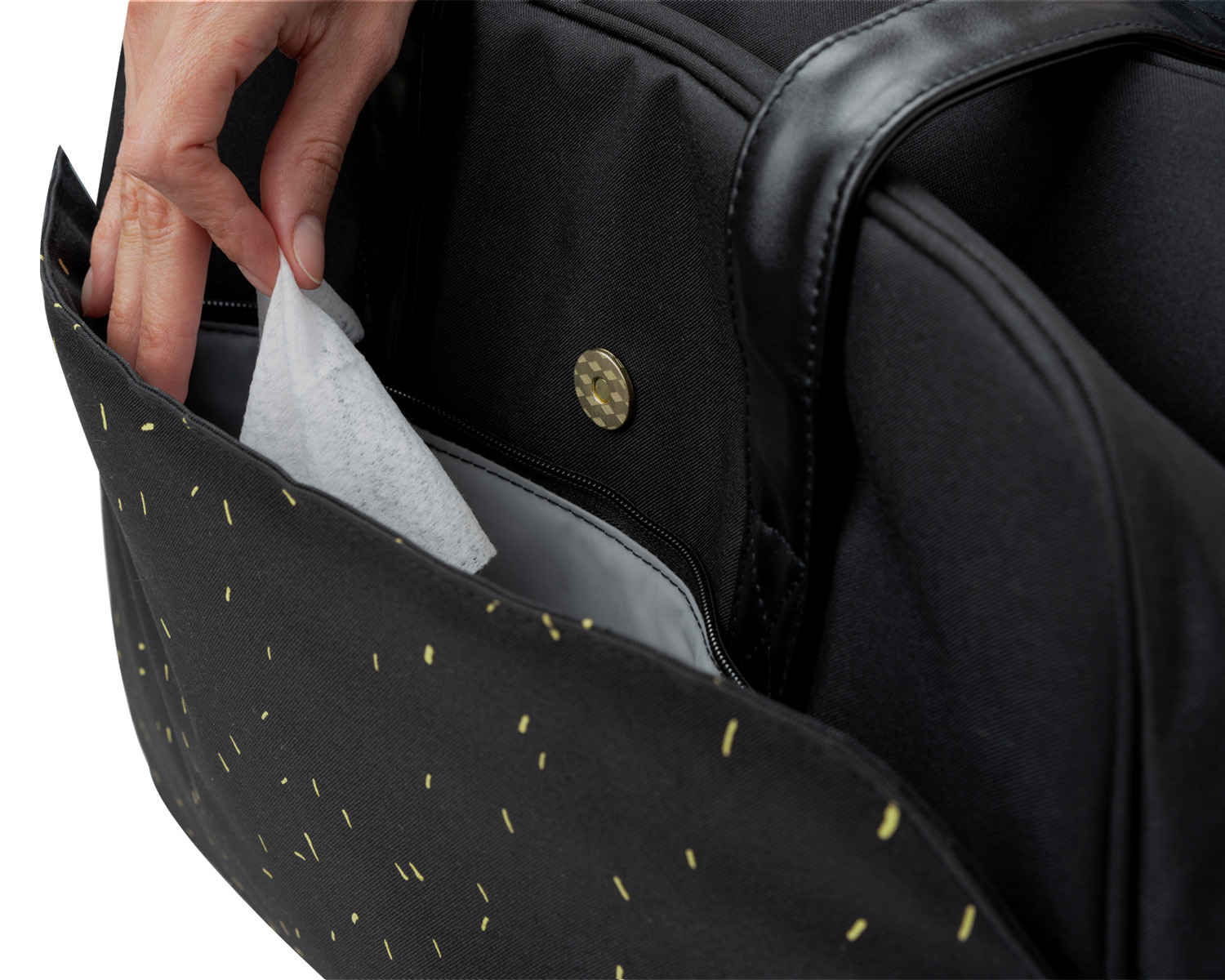 Bolsa de mamá Chelsea Confetti Negro