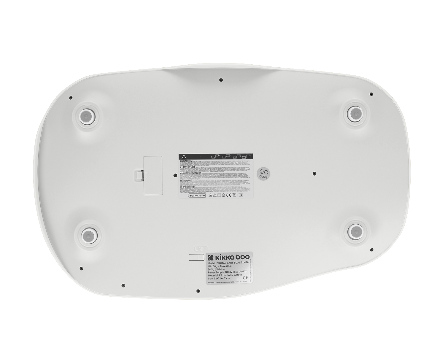 Báscula digital de bebés Lyra Gris