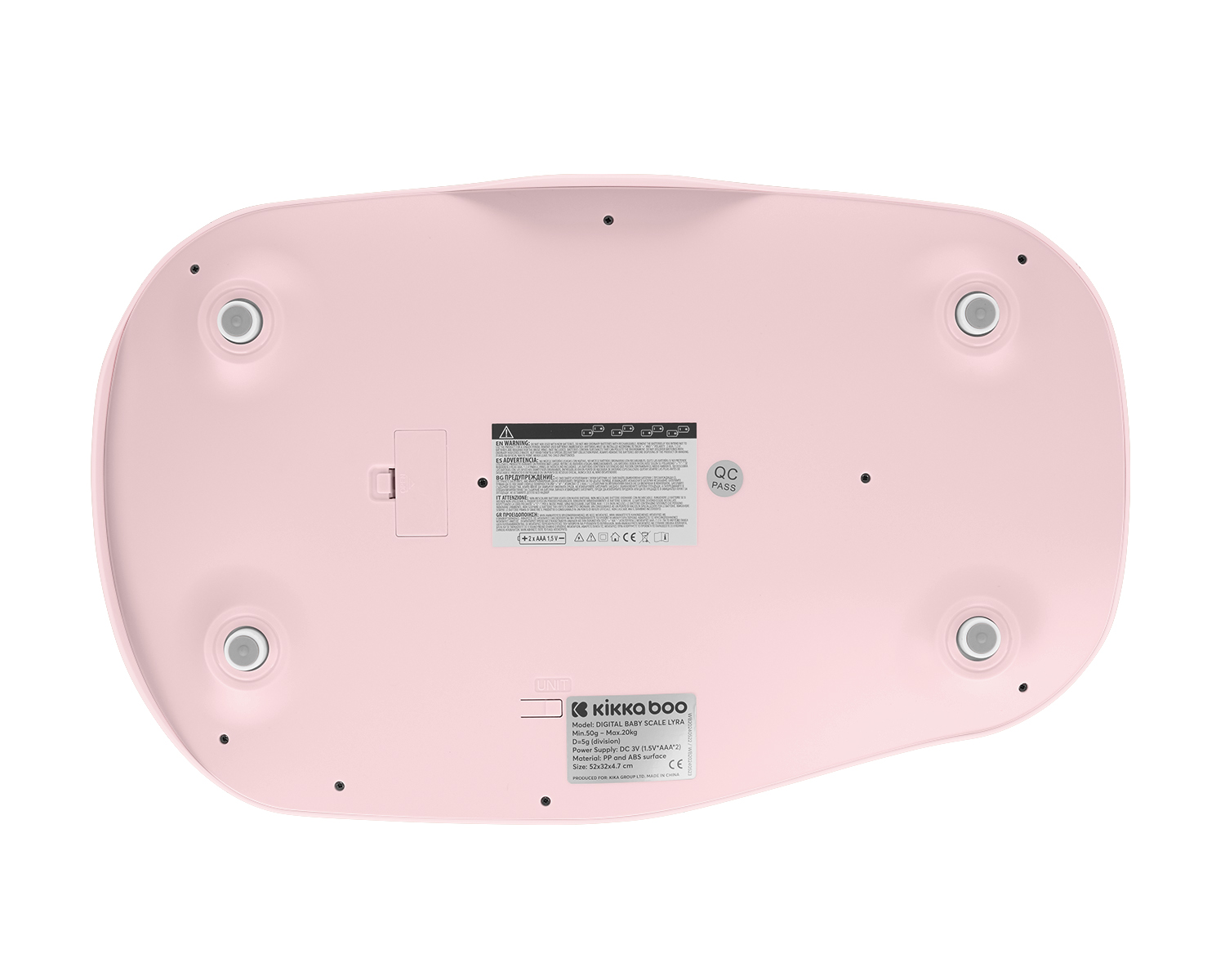 Báscula digital de bebés Lyra Rosa