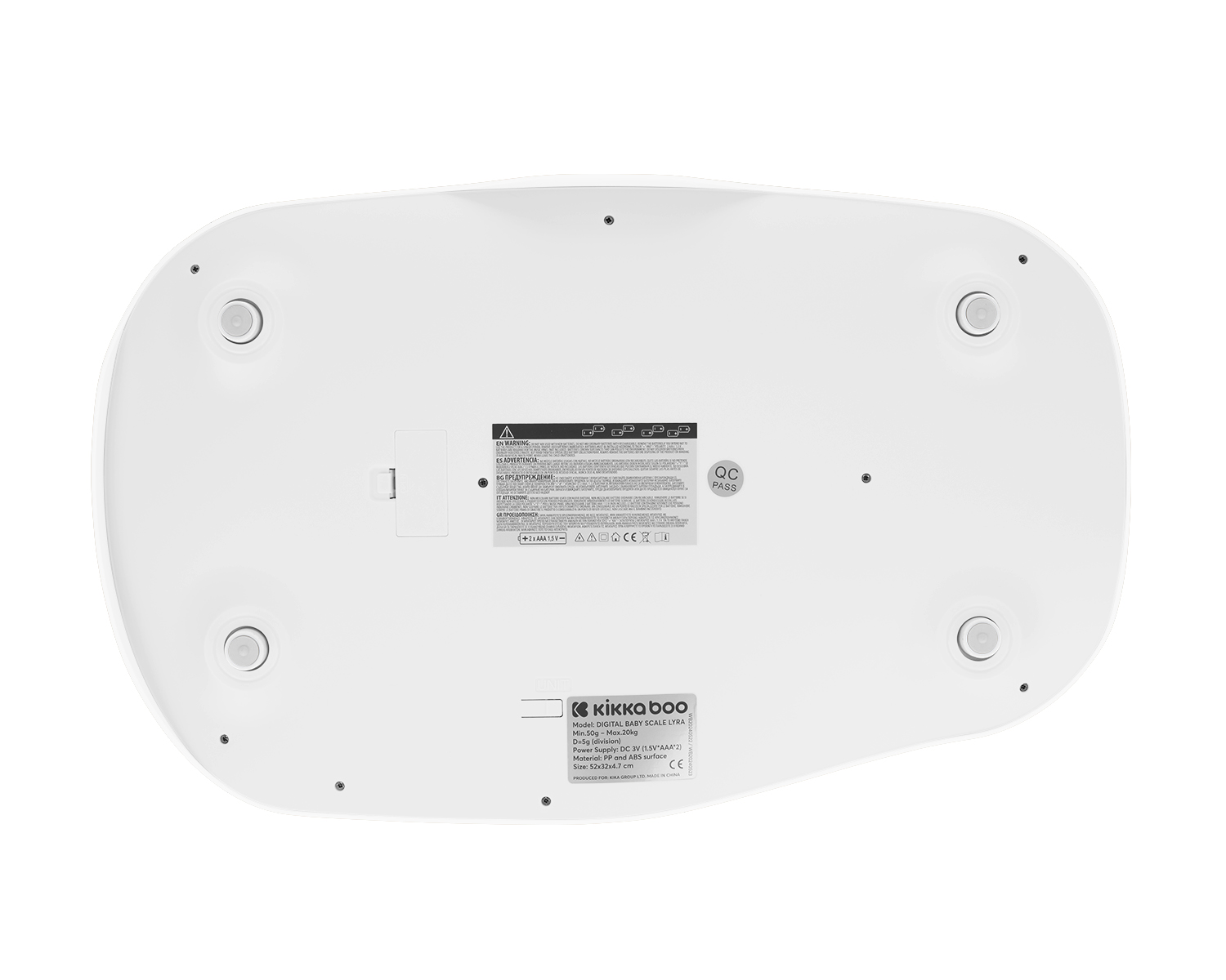 Báscula digital de bebés Lyra Blanco