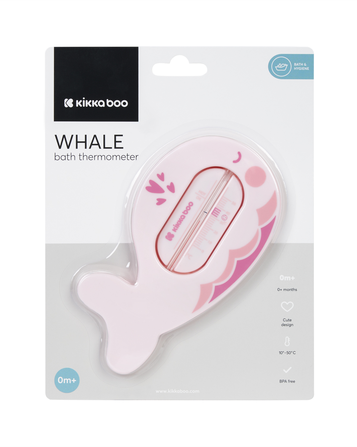 Termómetro de baño Whale Rosa