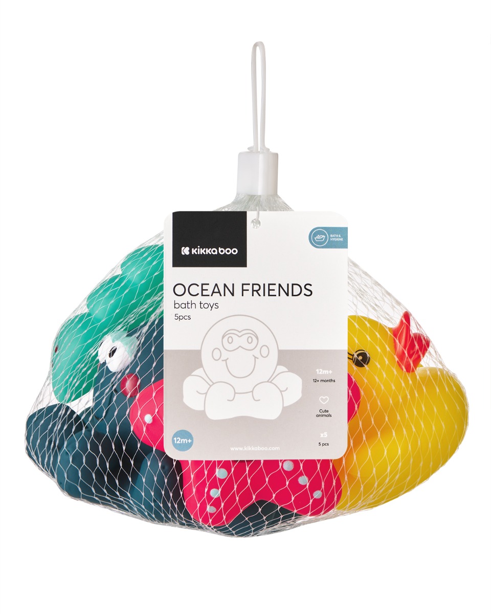 Juguetes de baño 5 piezas Ocean Friends