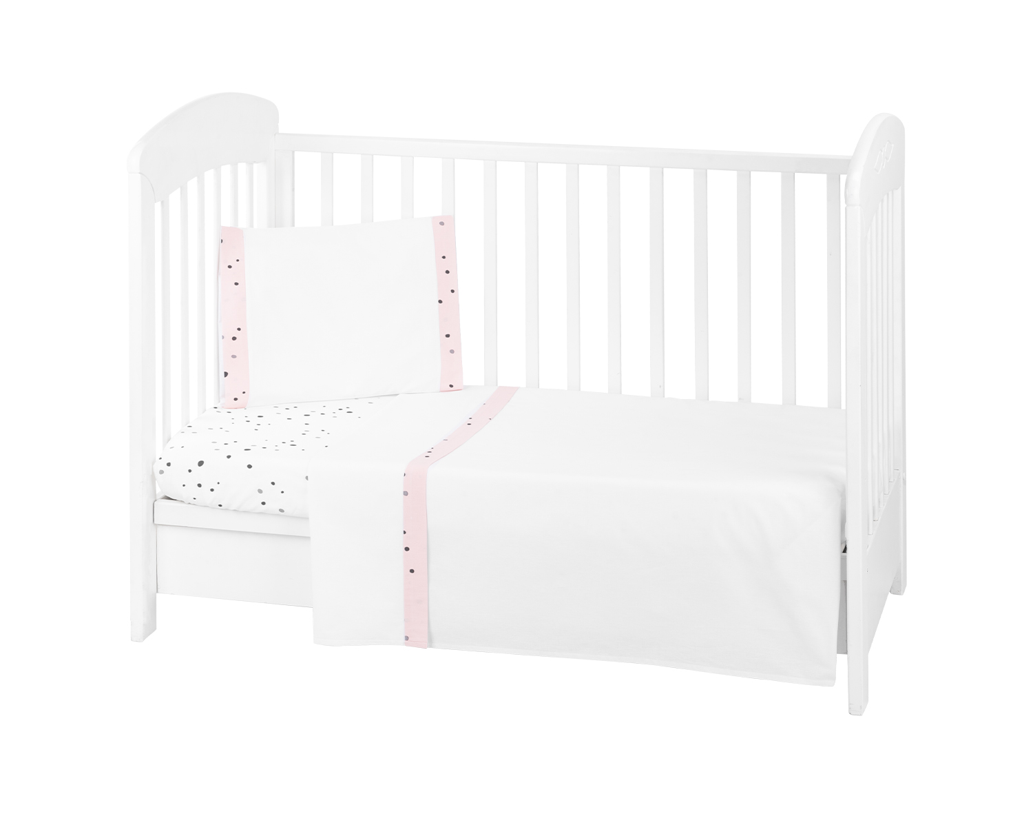 Juego de cama 3 piezas Estilo UE 60/120 Bear with me Rosa