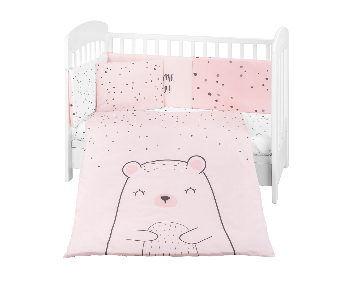 Juego de Cuna 6 Piezas Bear With Me Pink