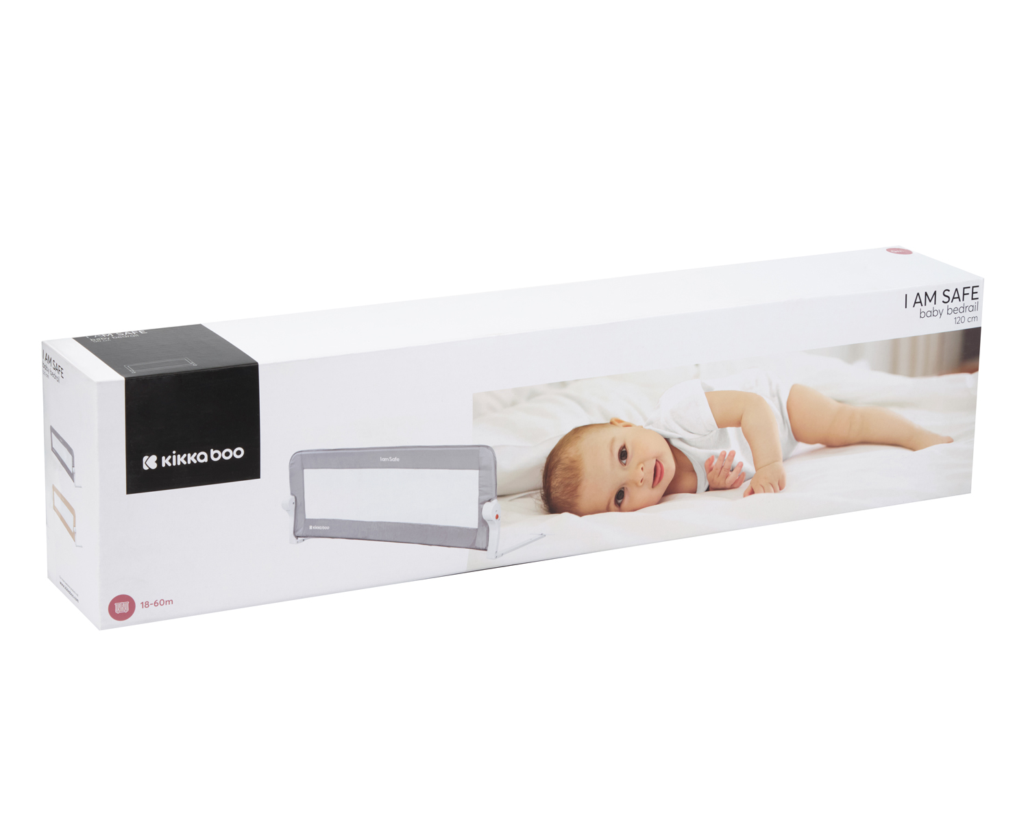 Barrera de cama I am safe 120cm Gris