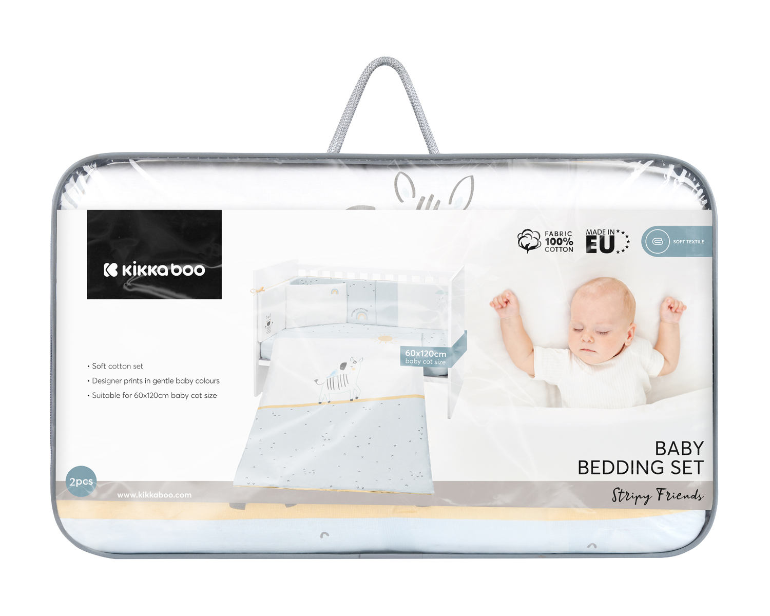 Juego de cama 2 piezas Estilo UE 60/120 Stripy Friends