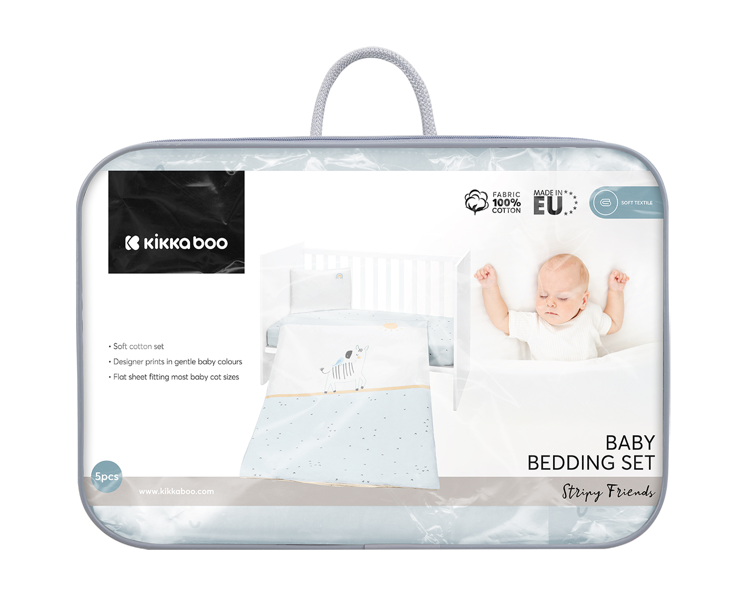 Juego de cama 5 piezas Stripy Friends