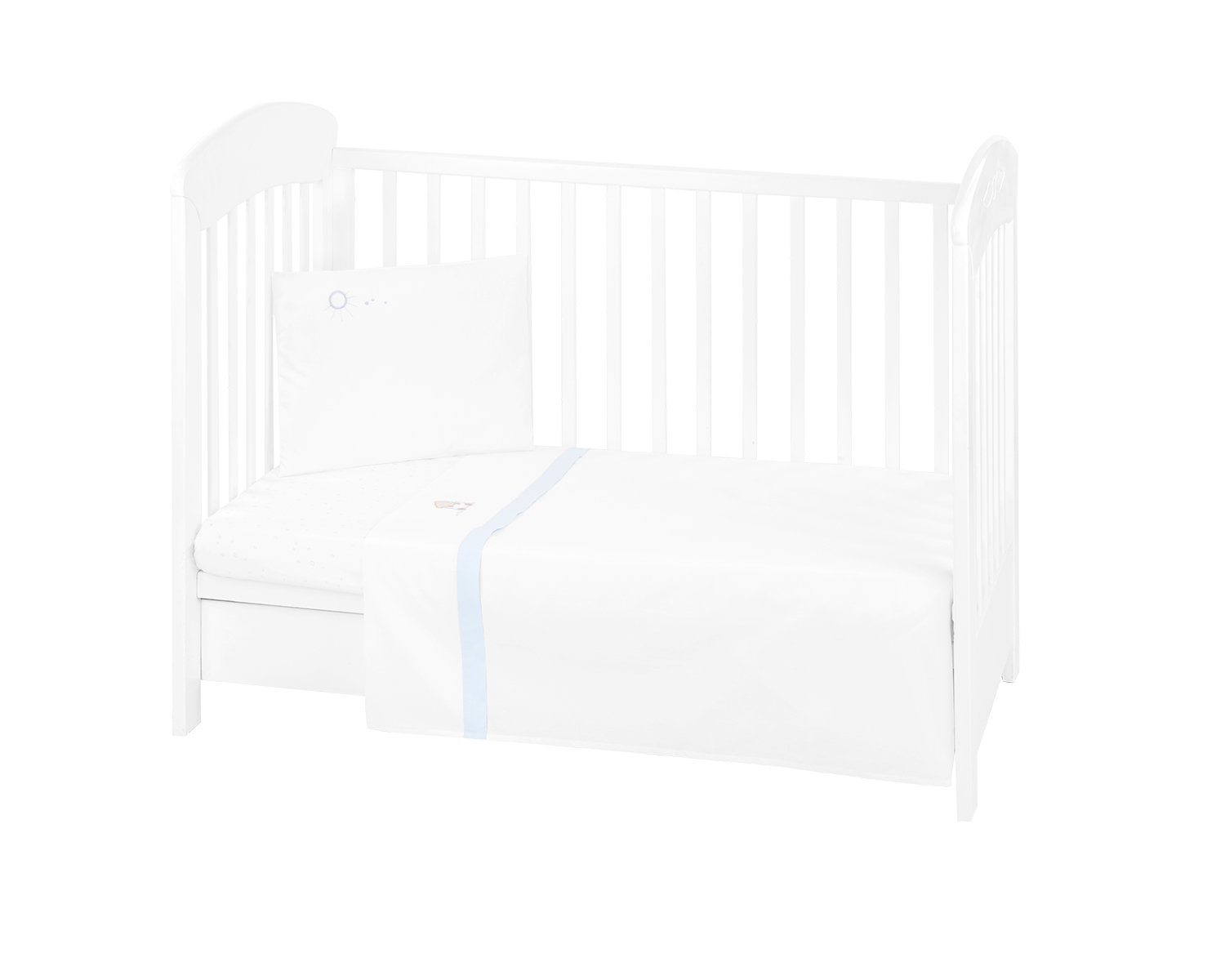 Juego de cama bordado 3 piezas EU Style 60/120 Dream Big Azul