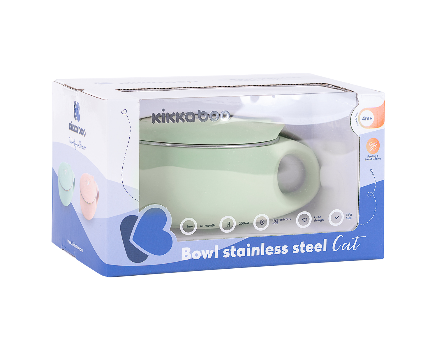 Cuenco de acero inoxidable 200ml Cat Menta