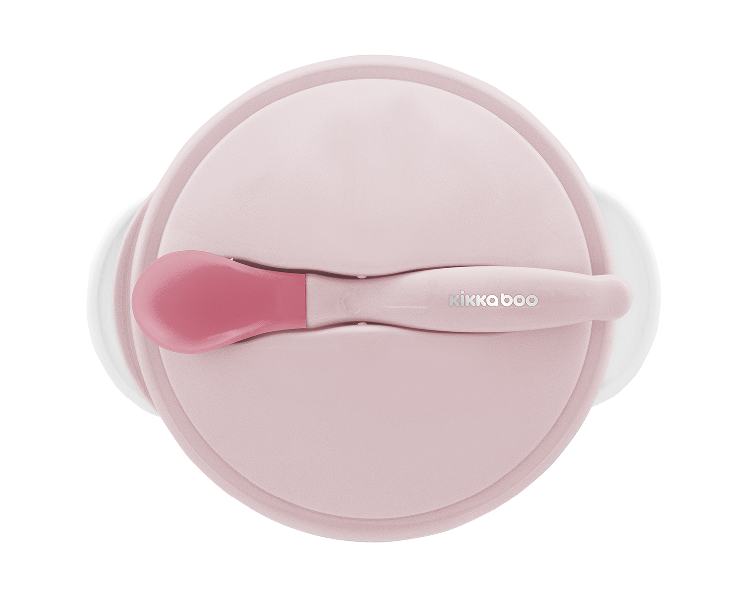 Cuenco con ventosa y termosensible cuchara Rosa