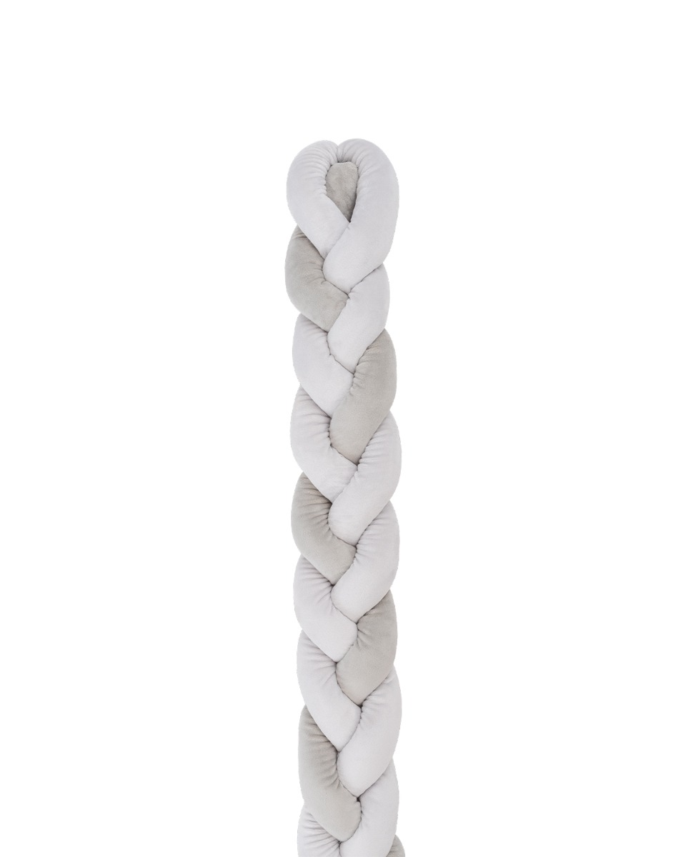 Protector trenzado 180cm 3 trenzas (12cm) Gris