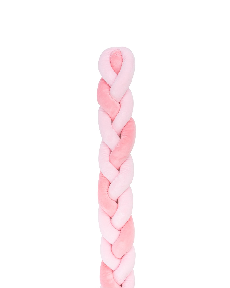 Protector trenzado 180cm 3 trenzas (12cm) Rosa