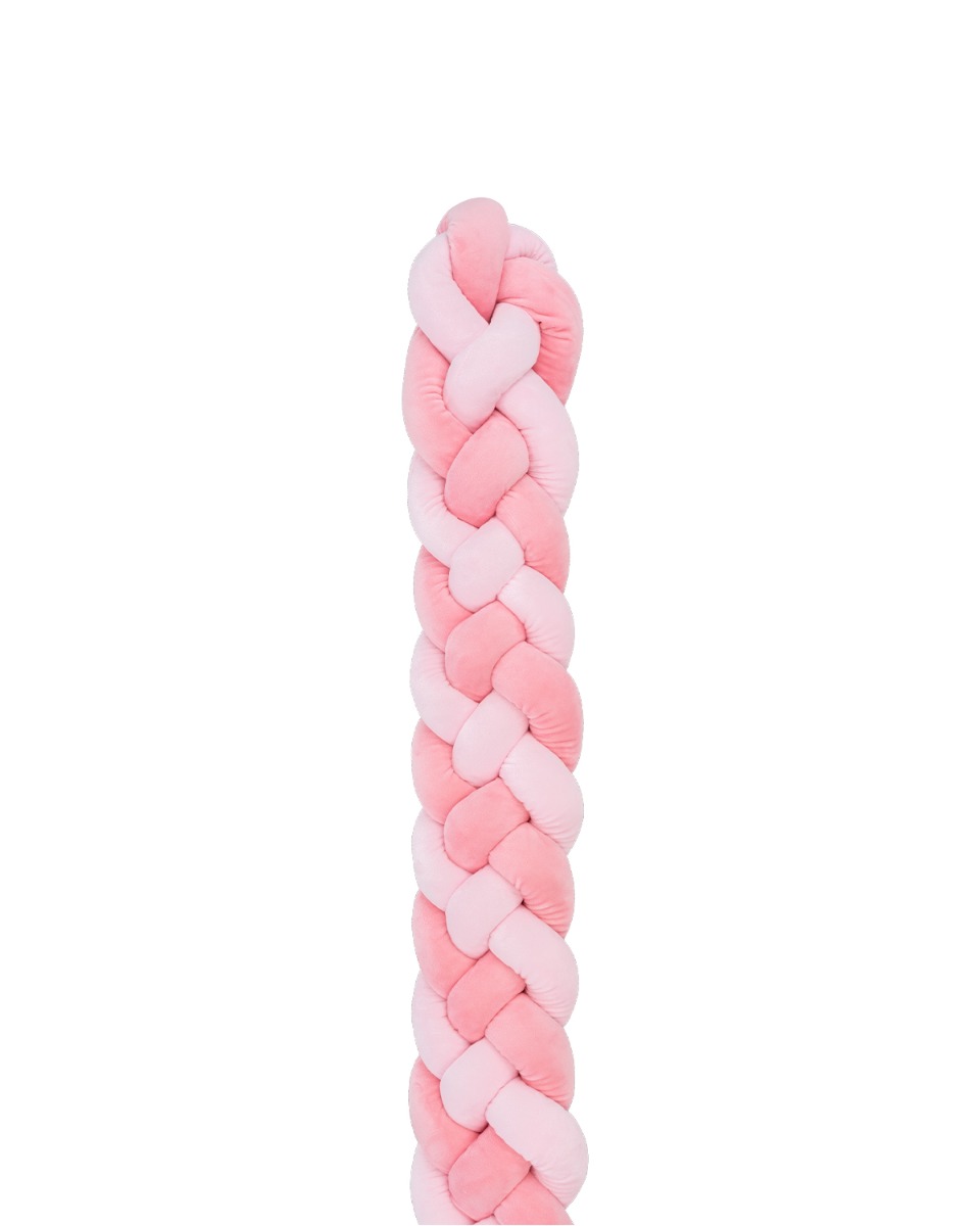 Protector trenzado 180cm 4 trenzas (15cm) Rosa