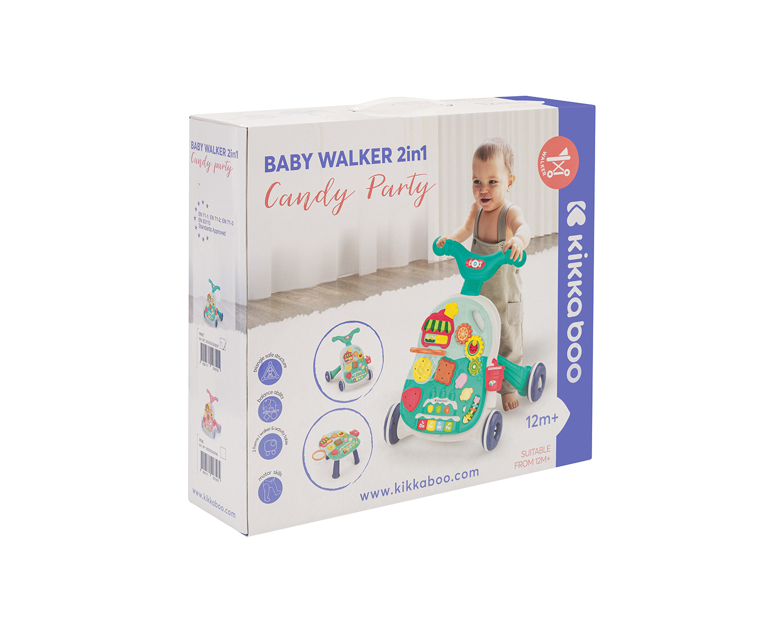 Andador 2en1 Candy Party Rosa