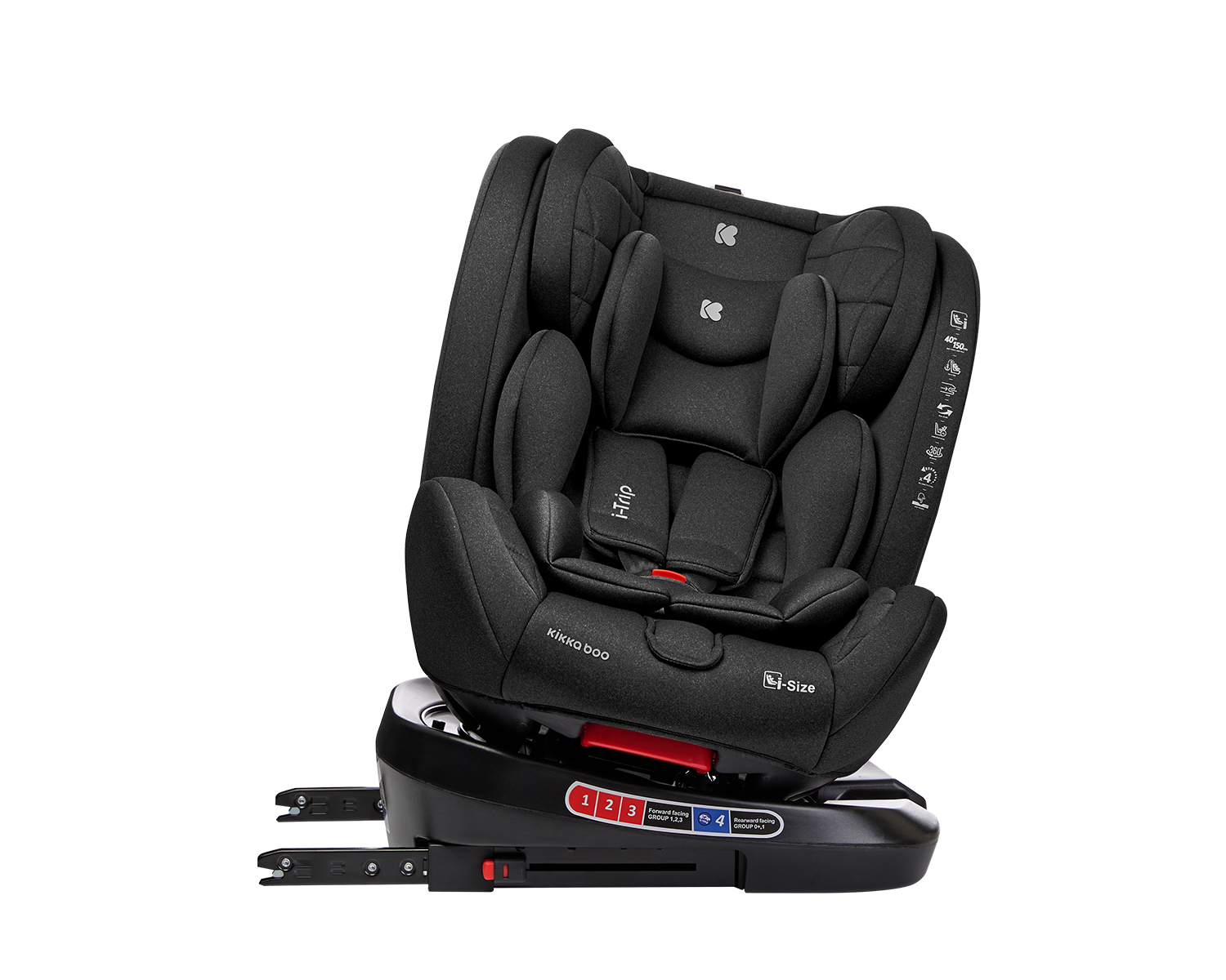 Silla de coche 40-150 cm i-Trip i-SIZE Negro