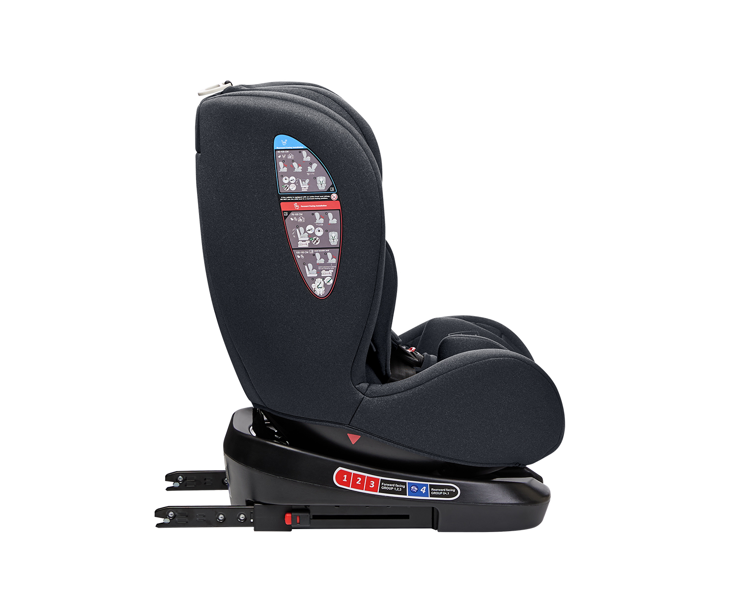 Silla de coche 40-150 cm i-Trip i-SIZE Gris