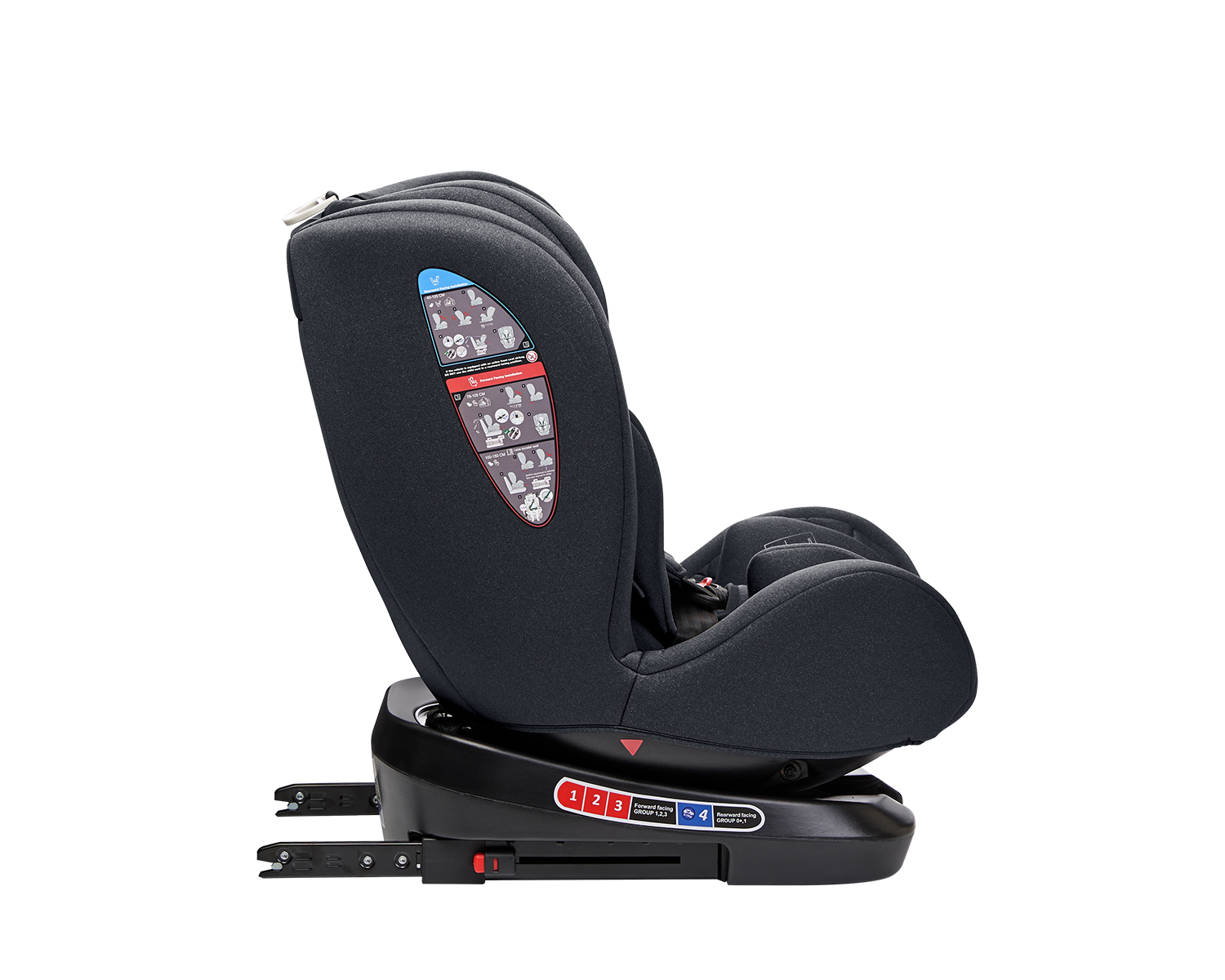 Silla de coche 40-150 cm i-Trip i-SIZE Gris