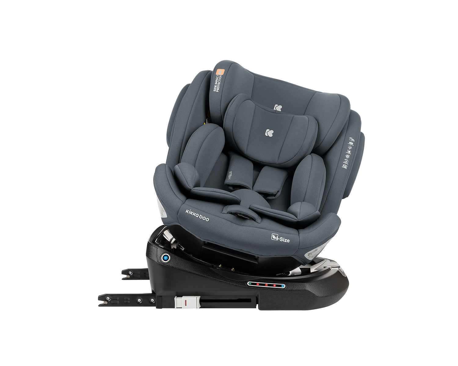 Silla de coche 40-150 cm i-Felix i-SIZE Gris Oscuro
