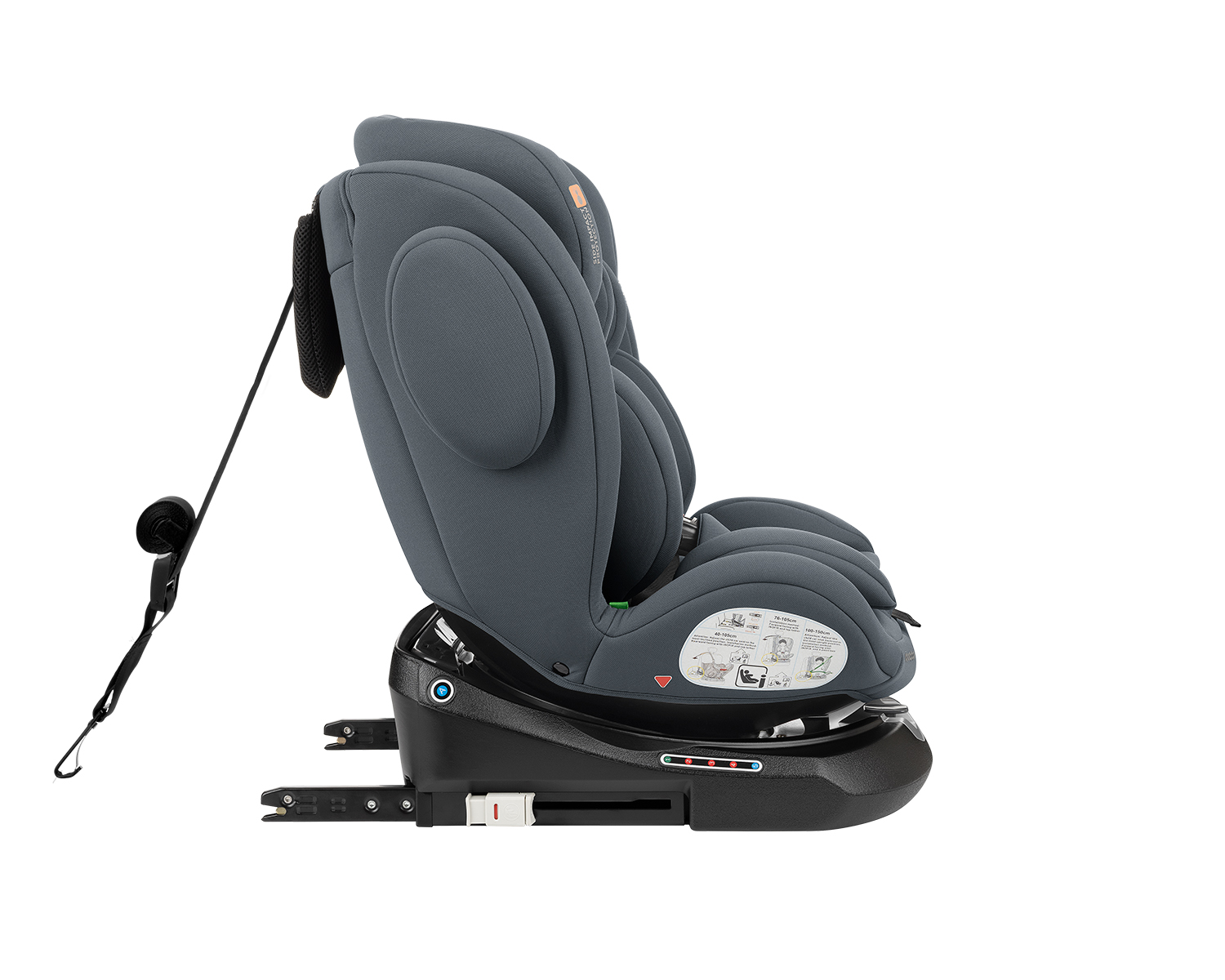 Silla de coche 40-150 cm i-Felix i-SIZE Gris Oscuro