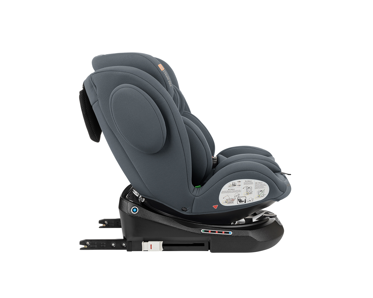 Silla de coche 40-150 cm i-Felix i-SIZE Gris Oscuro
