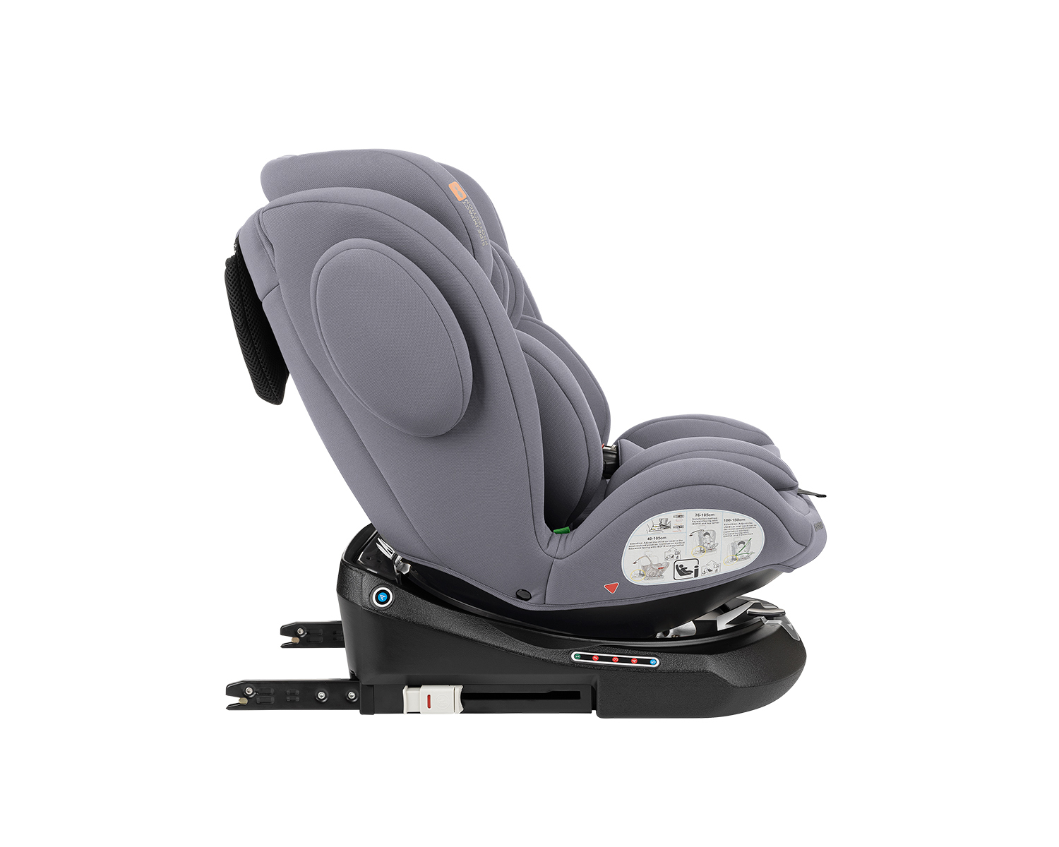 Silla de coche 40-150 cm i-Felix i-SIZE Gris Claro